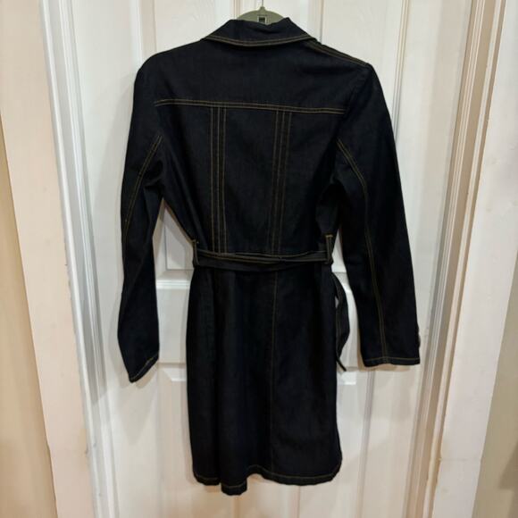 Bisou Bisou Dark Denim Dress Size Small - Picture 8 of 8